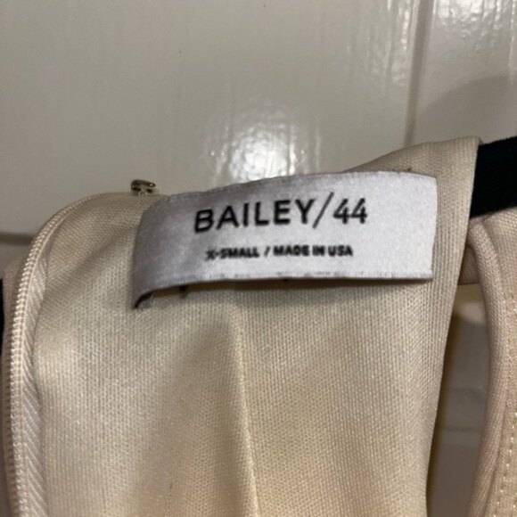 Anthropologie Bailey 44 Midi Dress Cream Mock Bodycon Sleeveless Womens Size XS - Picture 4 of 5